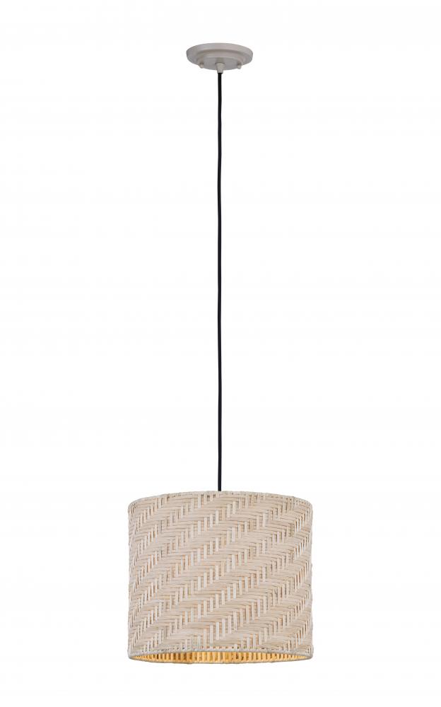 Loom - 1 Light - 12 inch - Jute - Mini Pendant
