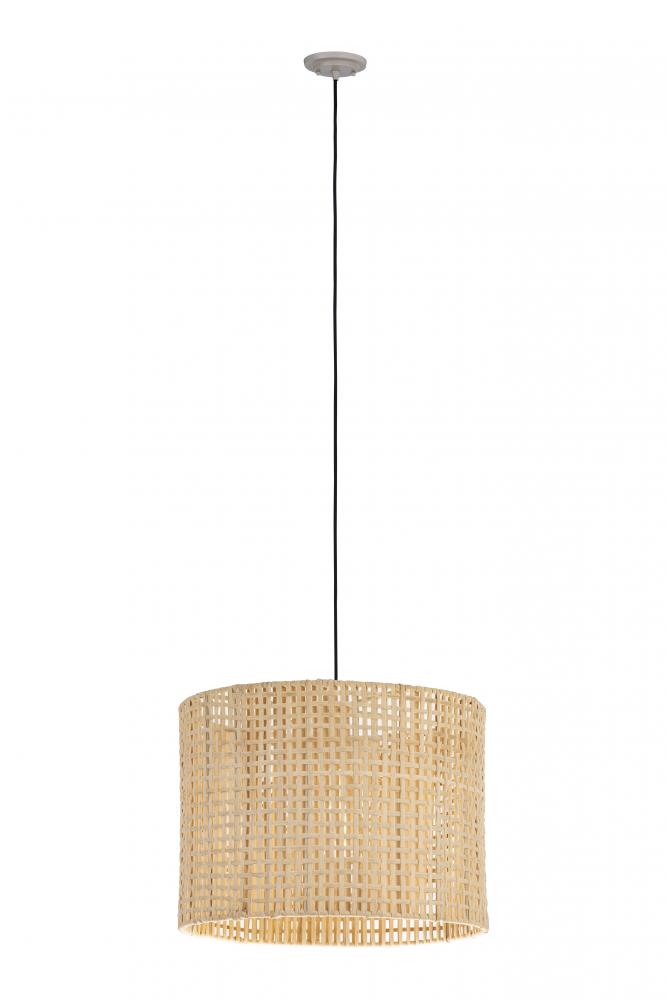 Tattersall - 1 Light - 14 inch - Jute - Pendant