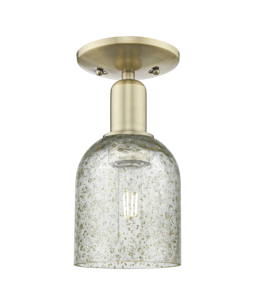 Caledonia - 1 Light - 5 inch - Antique Brass - Semi-Flush Mount