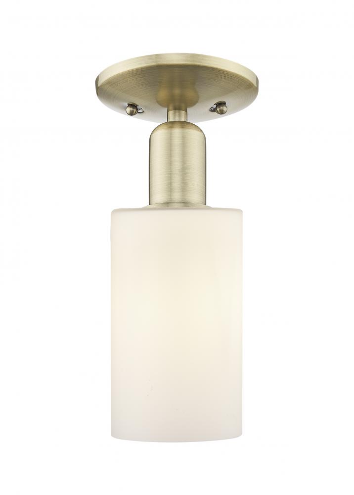 Clymer - 1 Light - 4 inch - Antique Brass - Semi-Flush Mount