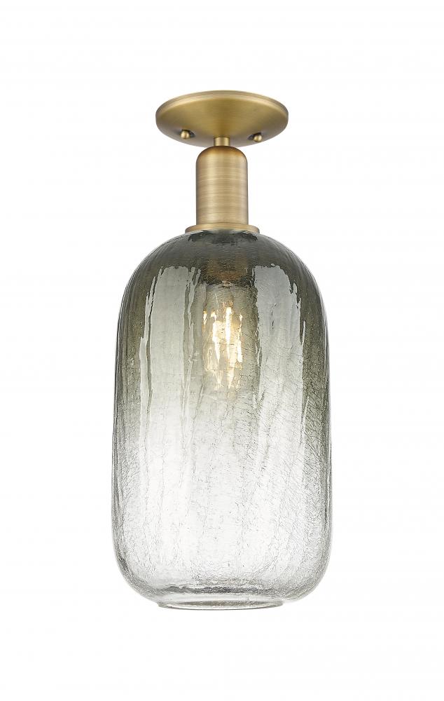 Brookhaven Cloche - 1 Light - 6 inch - Brushed Brass - Semi-Flush Mount