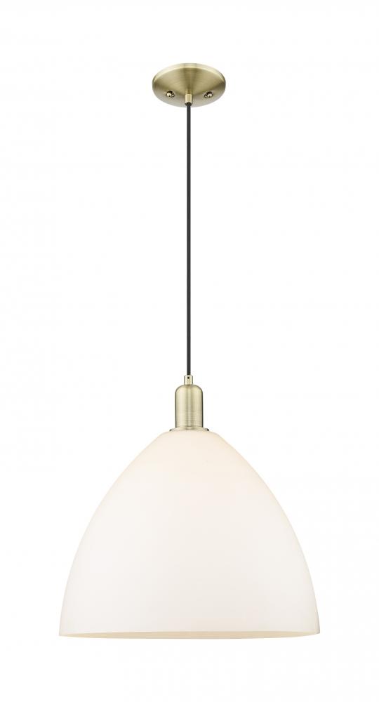 Bristol - 1 Light - 16 inch - Antique Brass - Cord hung - Mini Pendant