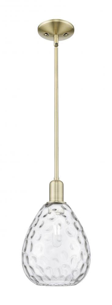 Waverly - 1 Light - 8 inch - Antique Brass - Stem hung - Mini Pendant