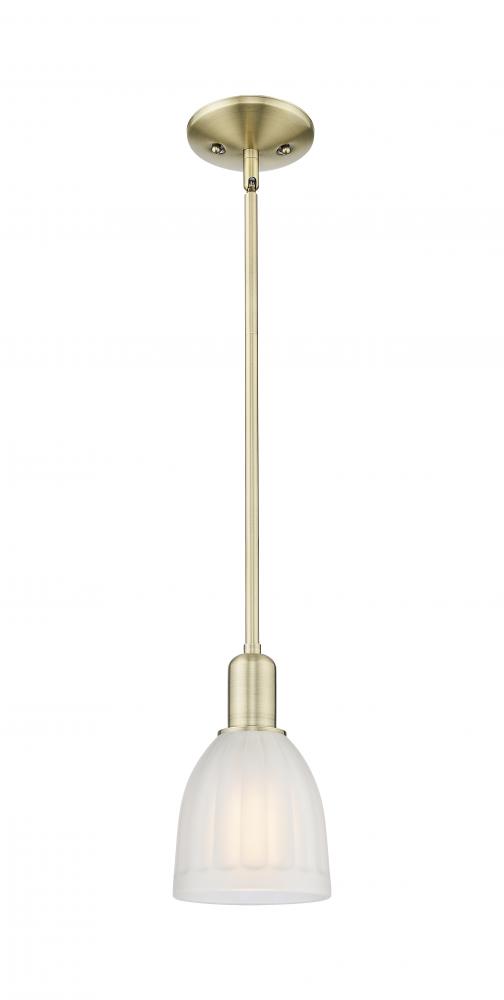 Brookfield - 1 Light - 6 inch - Antique Brass - Stem hung - Mini Pendant