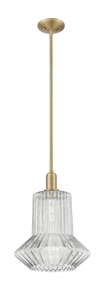 Springwater - 1 Light - 12 inch - Antique Brass - Stem hung - Mini Pendant