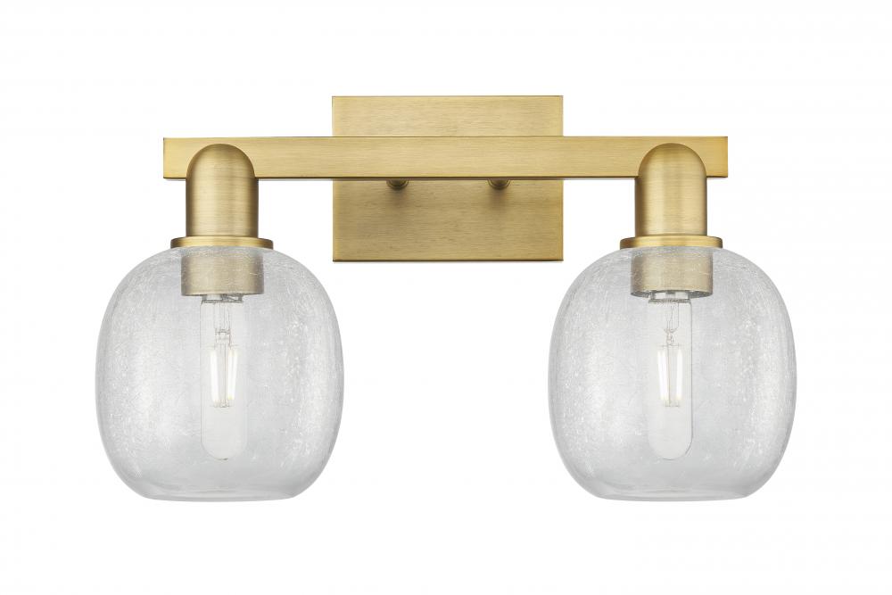 Belfast - 2 Light - 17 inch - Antique Brass - Bath Vanity Light
