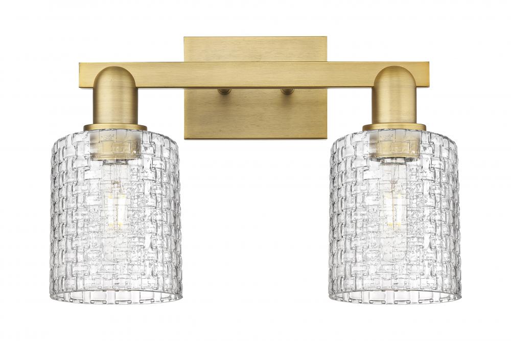 Cobbleskill - 2 Light - 16 inch - Antique Brass - Bath Vanity Light