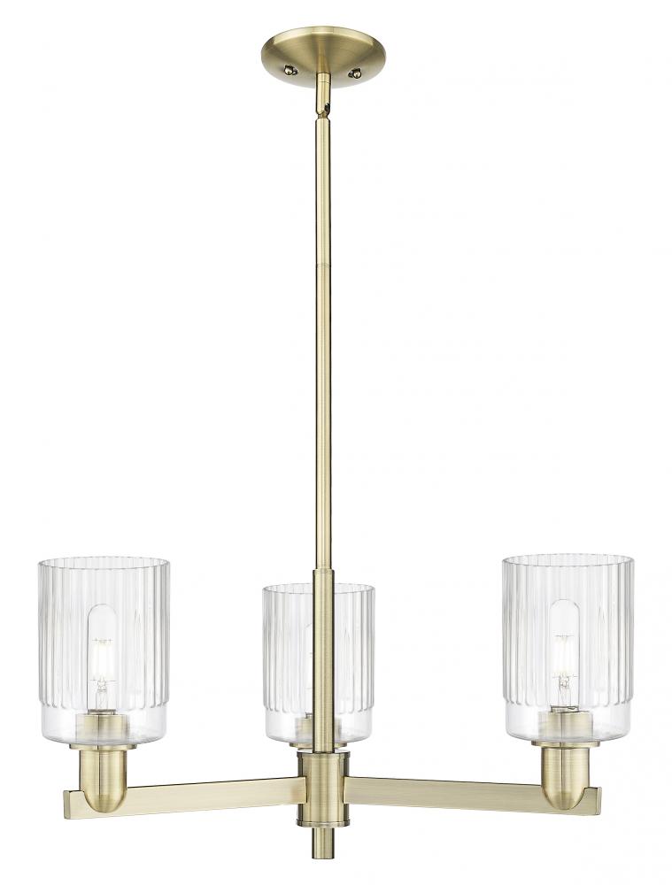 Hadley - 3 Light - 26 inch - Antique Brass - Stem hung - Pendant