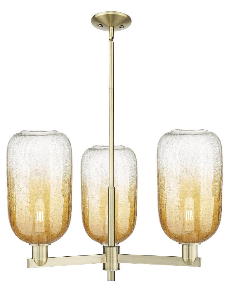 Brookhaven Cloche - 3 Light - 18 inch - Antique Brass - Pendant