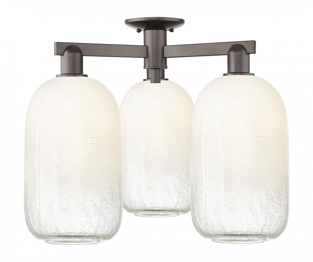 Brookhaven Cloche - 3 Light - 6 inch - Oil Rubbed Bronze - Semi-Flush Mount