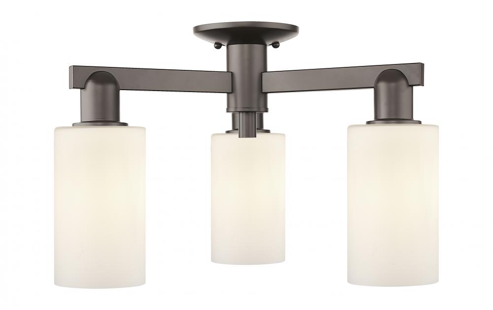 Clymer - 3 Light - 21 inch - Oil Rubbed Bronze - Semi-Flush Mount