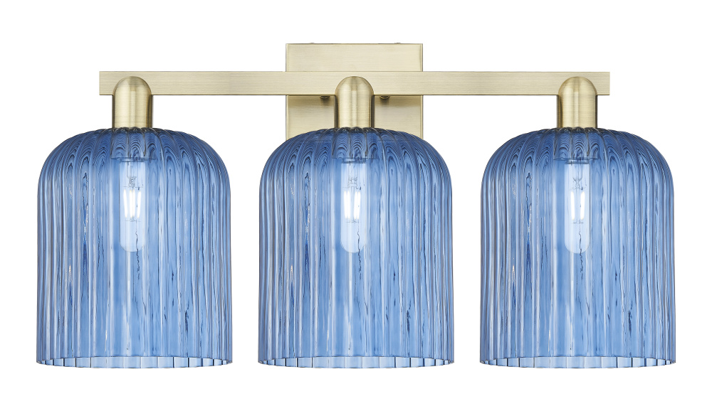 Bridal Veil - 3 Light - 27 inch - Antique Brass - Bath Vanity Light