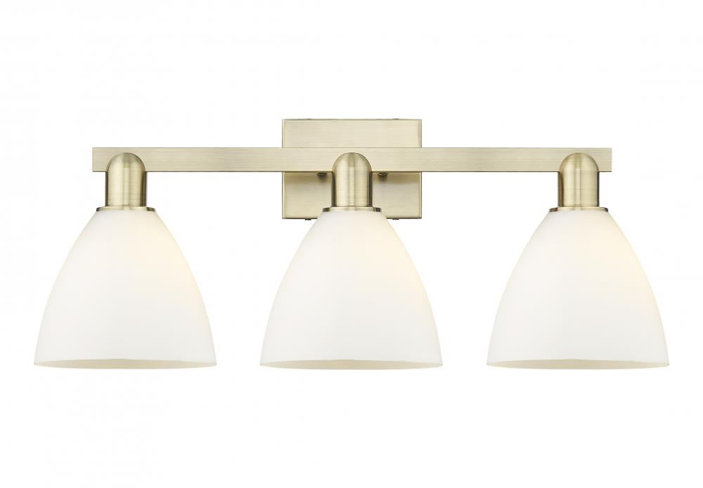 Bristol - 3 Light - 27 inch - Antique Brass - Bath Vanity Light