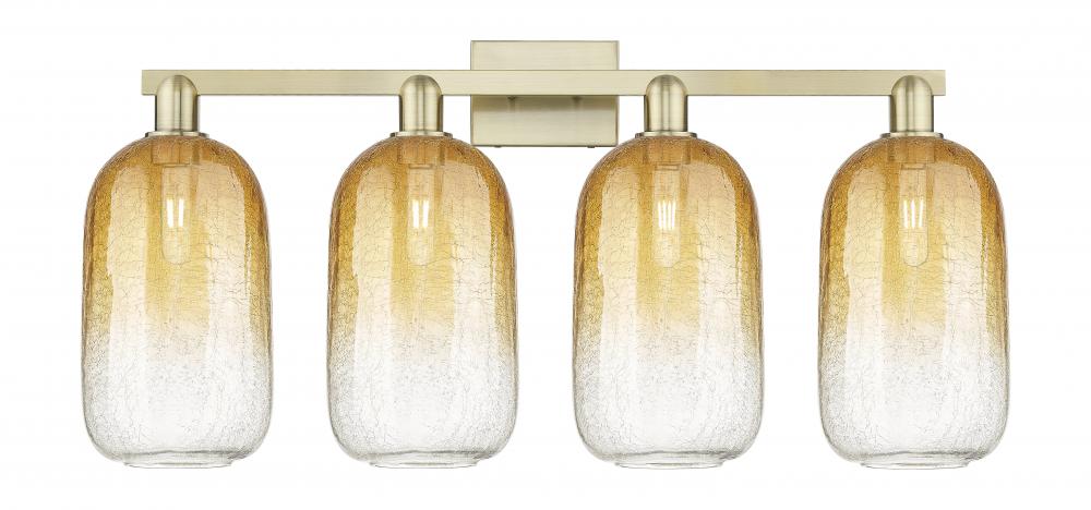 Brookhaven Cloche - 4 Light - 36 inch - Antique Brass - Bath Vanity Light