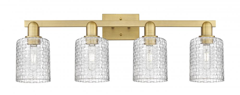 Cobbleskill - 4 Light - 32 inch - Antique Brass - Bath Vanity Light