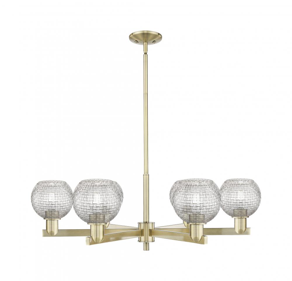 Athens - 6 Light - 36 inch - Antique Brass - Stem hung - Chandelier
