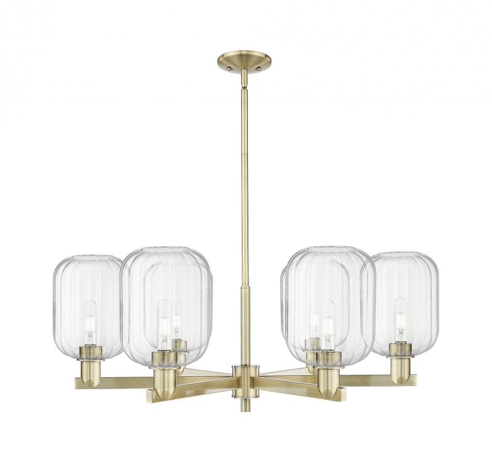 Preston Cylinder - 6 Light - 24 inch - Antique Brass - Chandelier