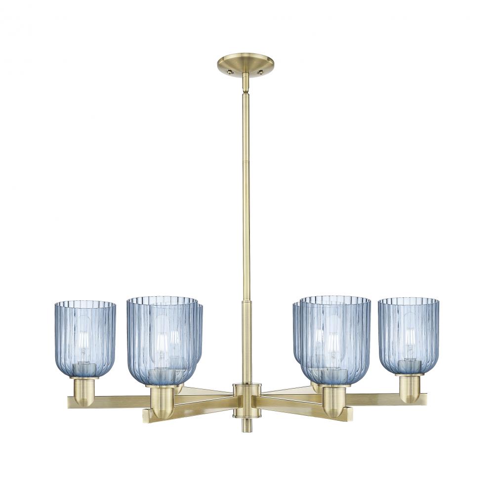 Bridal Veil - 6 Light - 24 inch - Antique Brass - Chandelier