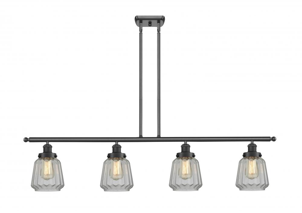 Chatham - 4 Light - 48 inch - Matte Black - Stem Hung - Island Light
