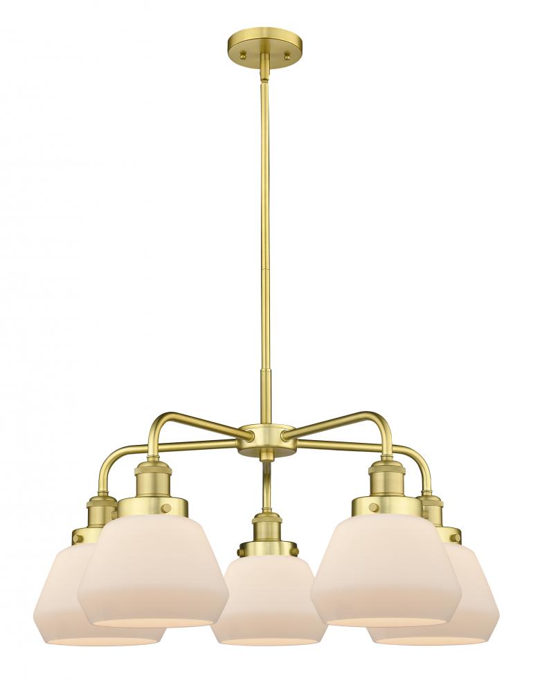 Fulton - 5 Light - 26 inch - Satin Gold - Chandelier