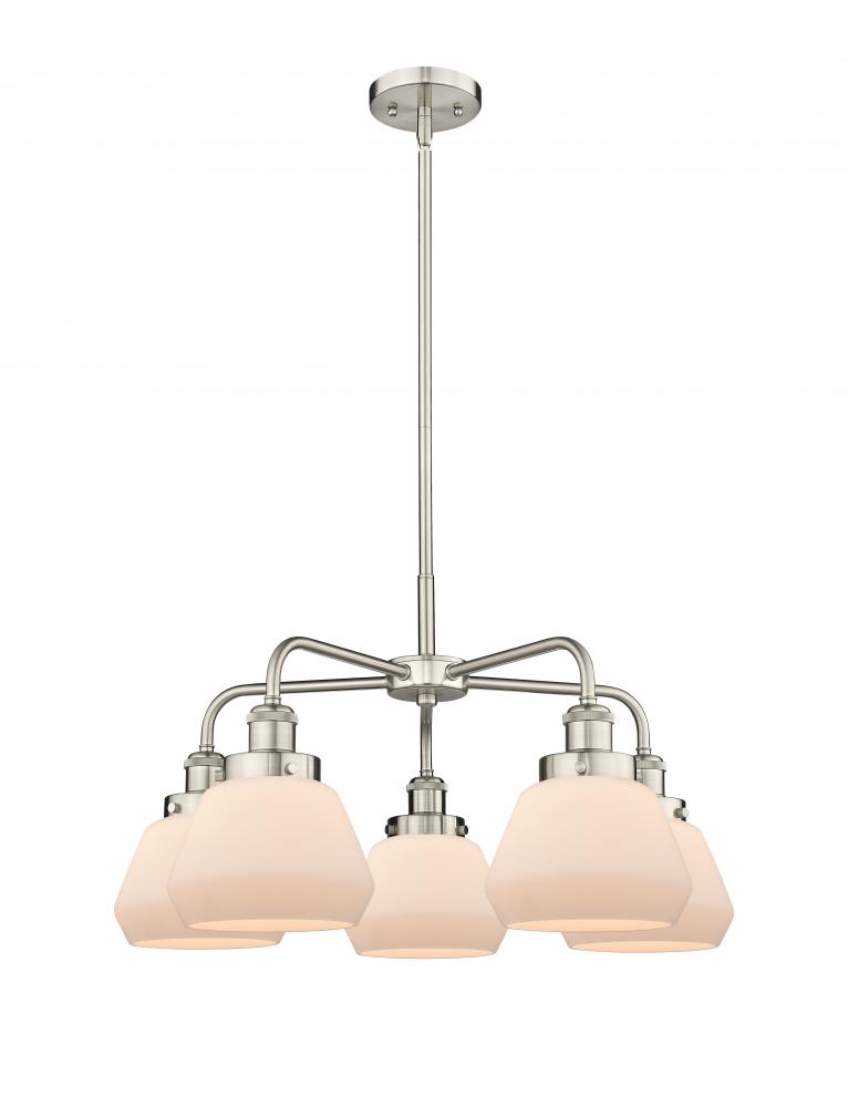 Fulton - 5 Light - 26 inch - Satin Nickel - Chandelier