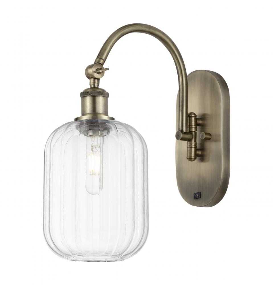 Preston Cylinder - 1 Light - 7 inch - Antique Brass - Sconce