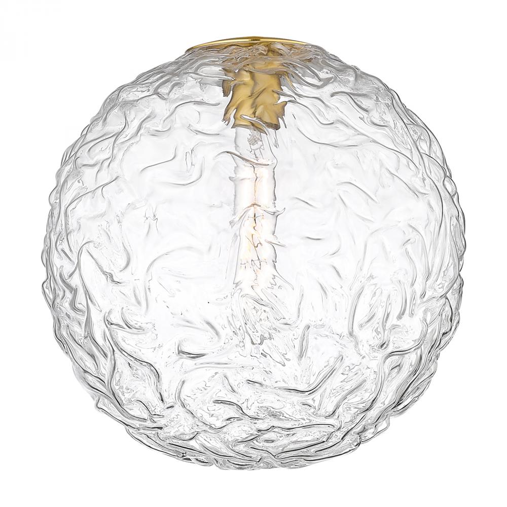 Barrington - 1 Light - 12 inch - Brushed Brass - Cord hung - Mini Pendant