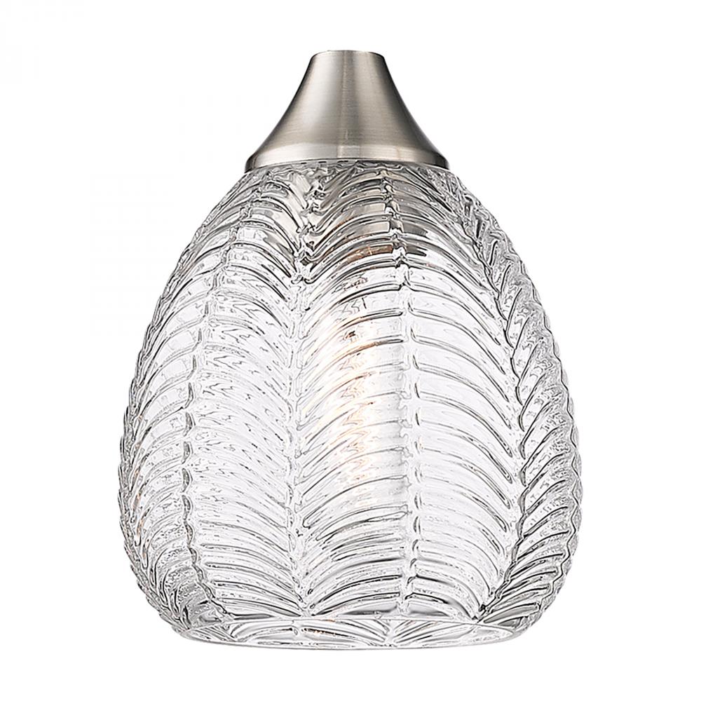 Berkshire - 1 Light - 6 inch - Brushed Brass - Cord Hung - Pendant