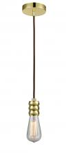 Innovations Lighting 100GD-10BR-5GD - Gatsby - 1 Light - 2 inch - Gold - Cord hung - Mini Pendant