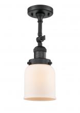 Innovations Lighting 201F-BK-G51 - Bell - 1 Light - 5 inch - Matte Black - Adjustable Semi-Flush Mount