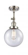 Innovations Lighting 201F-PN-G204-8 - Beacon - 1 Light - 8 inch - Polished Nickel - Adjustable Semi-Flush Mount