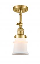 Innovations Lighting 201F-SG-G181S - Canton - 1 Light - 5 inch - Satin Gold - Adjustable Semi-Flush Mount