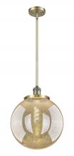 Innovations Lighting 201S-AB-G208-14 - Beacon - 1 Light - 14 inch - Antique Brass - Stem Hung - Pendant