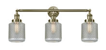 Innovations Lighting 205-AB-G262 - Stanton - 3 Light - 32 inch - Antique Brass - Bath Vanity Light