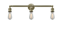 Innovations Lighting 205-AB - Bare Bulb - 3 Light - 30 inch - Antique Brass - Bath Vanity Light
