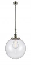 Innovations Lighting 206-PN-G204-16 - Beacon - 1 Light - 16 inch - Polished Nickel - Stem Hung - Adjustable Mini Pendant