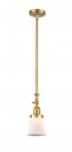 Innovations Lighting 206-SG-G181S-LED - Canton - 1 Light - 5 inch - Satin Gold - Stem Hung - Adjustable Mini Pendant