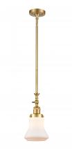 Innovations Lighting 206-SG-G191 - Bellmont - 1 Light - 6 inch - Satin Gold - Stem Hung - Adjustable Mini Pendant