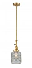 Innovations Lighting 206-SG-G262-LED - Stanton - 1 Light - 6 inch - Satin Gold - Stem Hung - Adjustable Mini Pendant