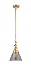 Innovations Lighting 206-SG-G43-LED - Cone - 1 Light - 8 inch - Satin Gold - Stem Hung - Adjustable Mini Pendant