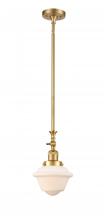 Innovations Lighting 206-SG-G531-LED - Oxford - 1 Light - 7 inch - Satin Gold - Stem Hung - Adjustable Mini Pendant