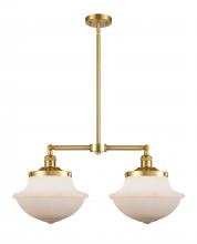 Innovations Lighting 209-SG-G541 - Oxford - 2 Light - 25 inch - Satin Gold - Stem Hung - Adjustable Island Light