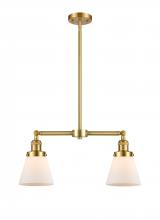 Innovations Lighting 209-SG-G61 - Cone - 2 Light - 21 inch - Satin Gold - Stem Hung - Adjustable Island Light