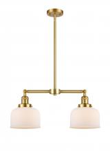 Innovations Lighting 209-SG-G71 - Bell - 2 Light - 21 inch - Satin Gold - Stem Hung - Adjustable Island Light