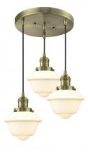 Innovations Lighting 211/3-AB-G531 - Small Oxford 3 Light Multi-Pendant