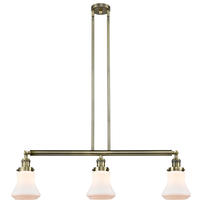 Innovations Lighting 213-AB-G191 - Bellmont - 3 Light - 39 inch - Antique Brass - Stem Hung - Adjustable Island Light