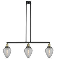 Innovations Lighting 213-BAB-G165 - Geneseo - 3 Light - 38 inch - Black Antique Brass - Stem Hung - Adjustable Island Light