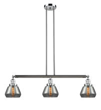 Innovations Lighting 213-PC-G173-LED - Fulton - 3 Light - 39 inch - Polished Chrome - Stem Hung - Adjustable Island Light