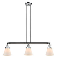 Innovations Lighting 213-PC-G61 - Cone - 3 Light - 39 inch - Polished Chrome - Stem Hung - Adjustable Island Light