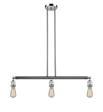 Innovations Lighting 213-PC - Bare Bulb - 3 Light - 38 inch - Polished Chrome - Stem Hung - Adjustable Island Light